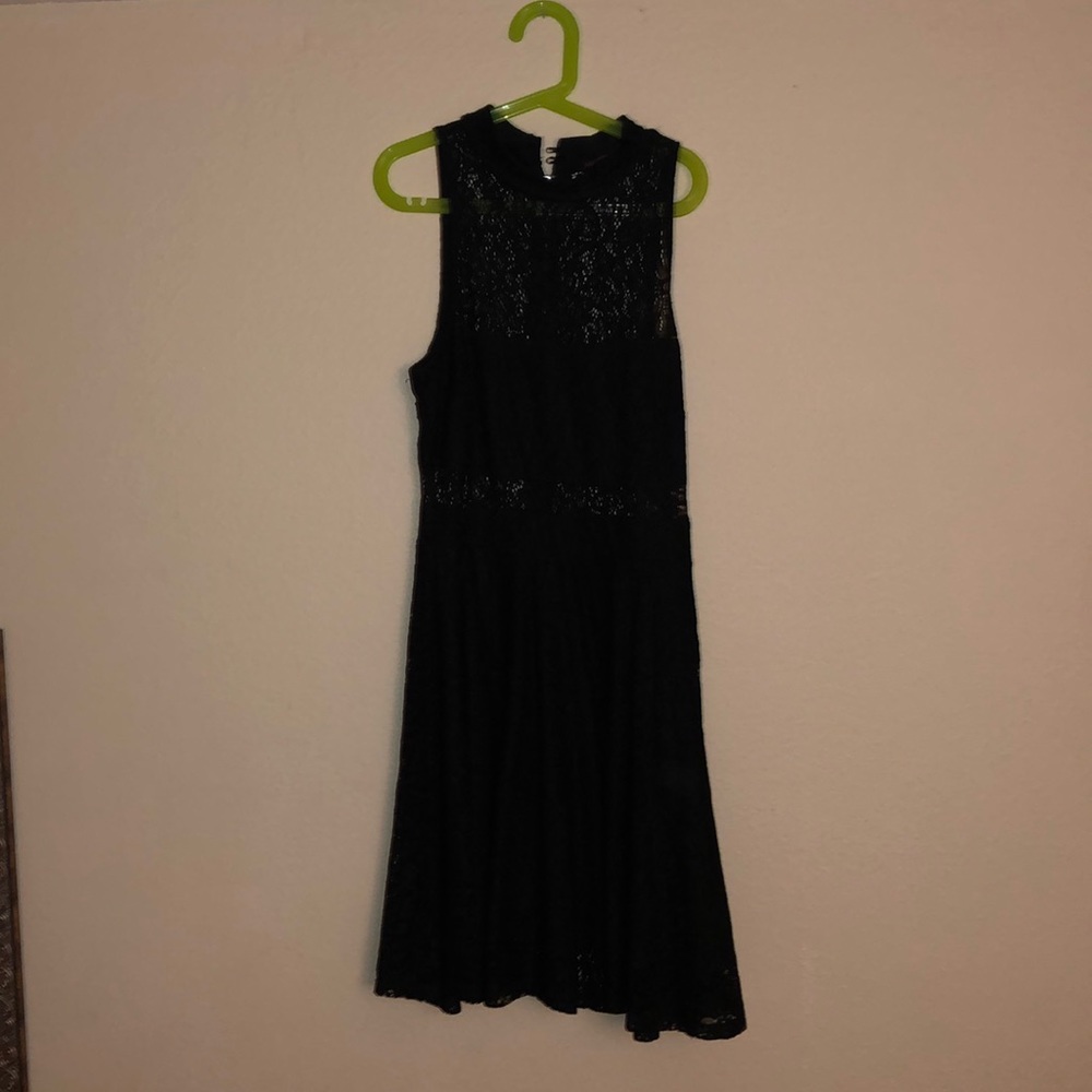 black lace dress